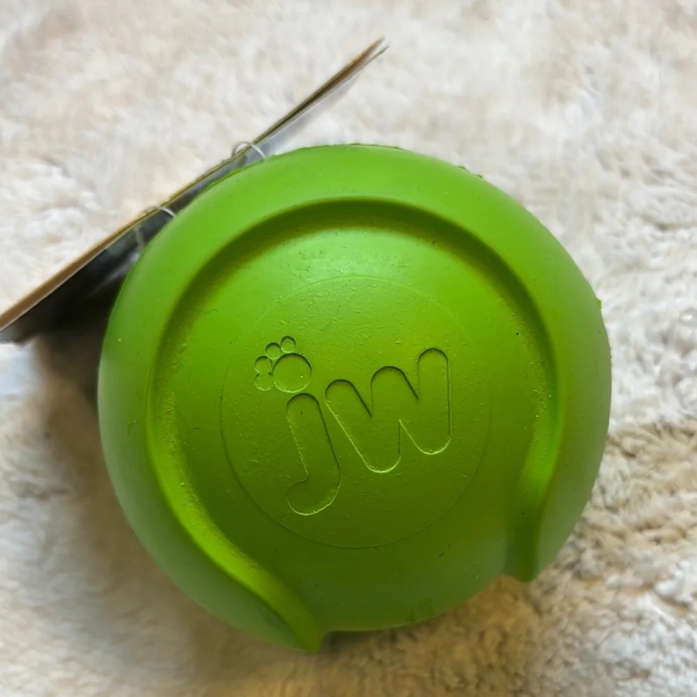 2X🍦HOST PICK🍦JW Pet Company Grass Green i Squeak Bouncin’ Baseball Large NWT